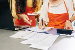 Shop owners bookkeeping